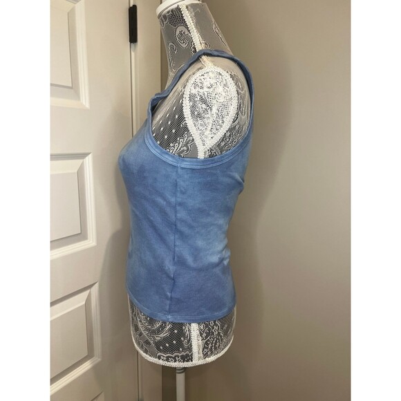 American Eagle Crop Top Tank size Medium M Blue Tie Dye - Picture 4 of 5